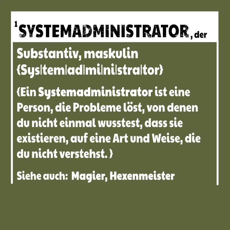 Systemadmin Definition