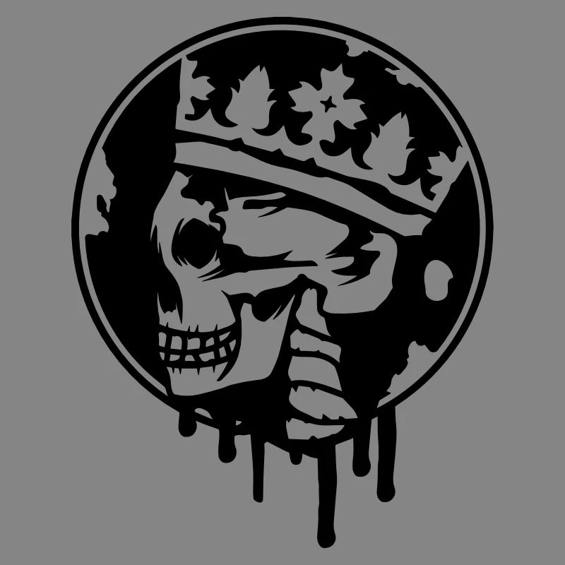 Skull with a crown