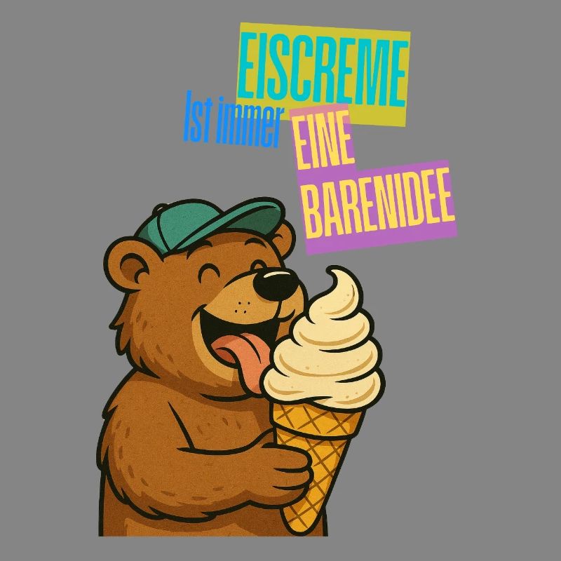 Bande dessinée de crème glacée Bear