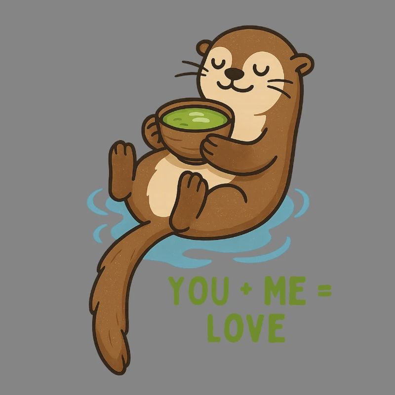 Otter Cuddle Tea Love Matcha Breakfast