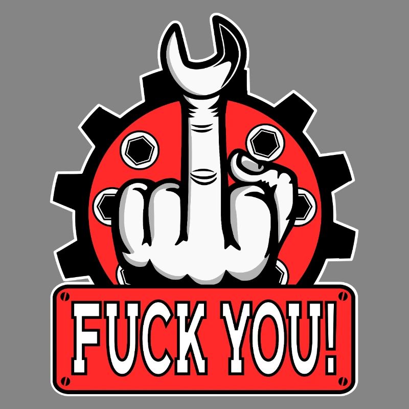 Provokantes Mittelfinger Statement