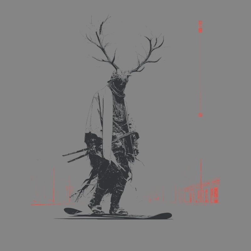 Waldgeist mit Geweihbaum
