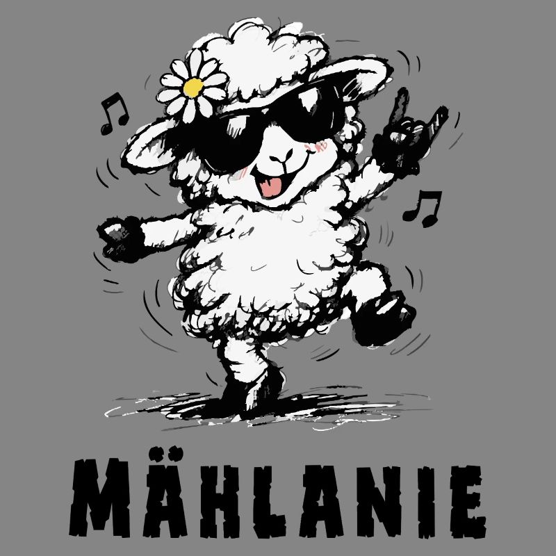 Mählanie – Funny Sheep Pun Design