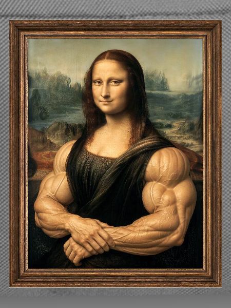 Die muskulöse Mona Lisa