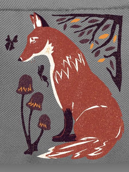 Herbstfuchs im Pilzwald