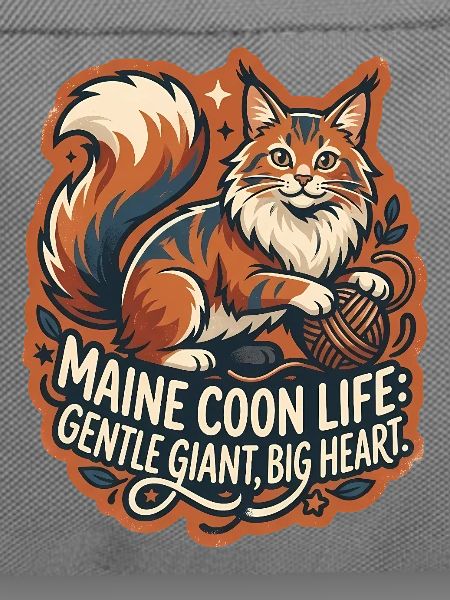 Maine Coon Cat Big Fluffy Yarn