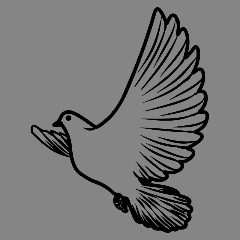 Transparent peace dove