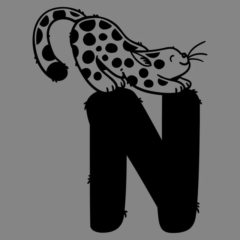 Katze Buchstabe N