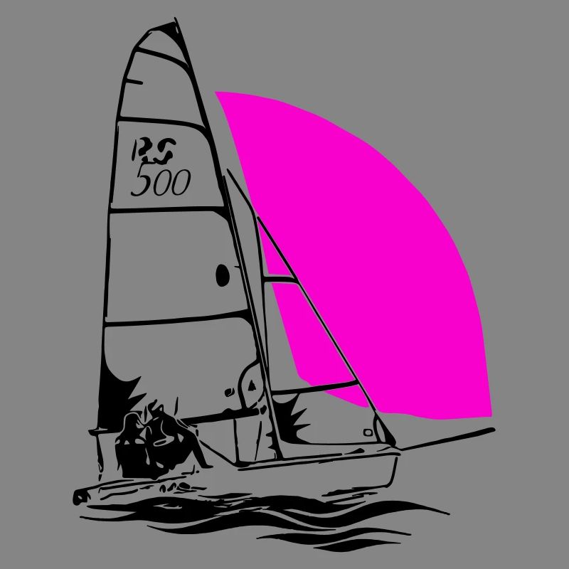 RS 500 Régate de dériveurs à voile voile de couleur