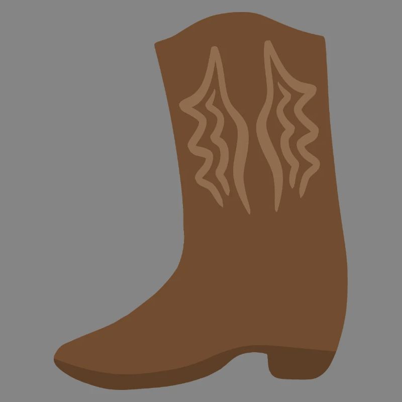 Art de point de botte western