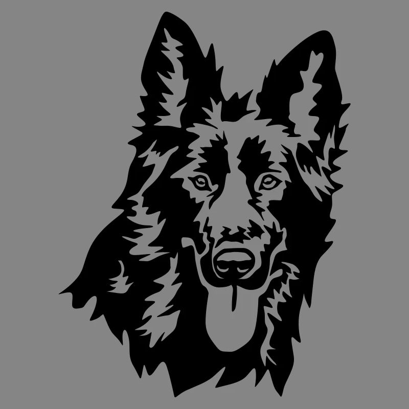 German shepherd head