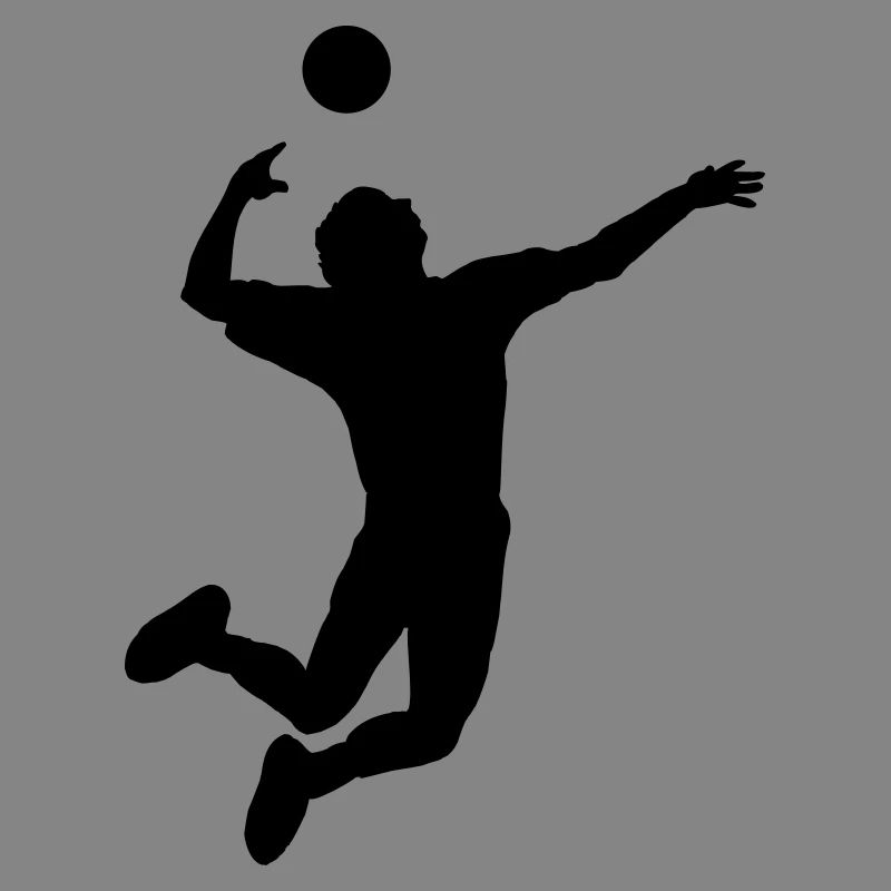 Volleyball gesprungen Schlag oder Service