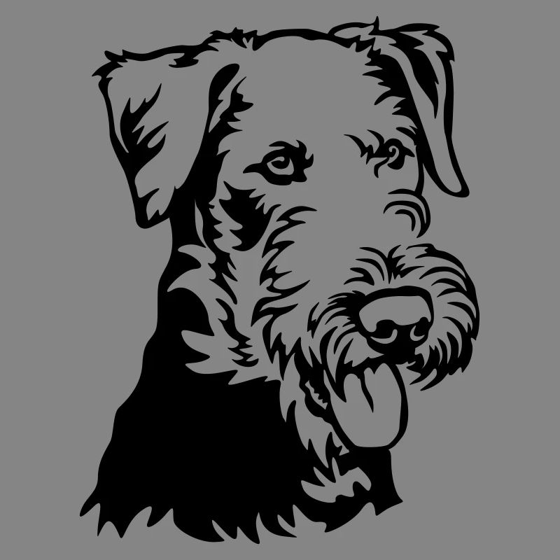 Airedale Terrier Head