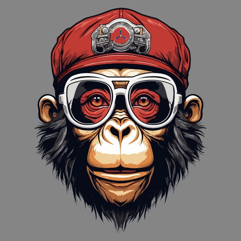 Cooler Affe