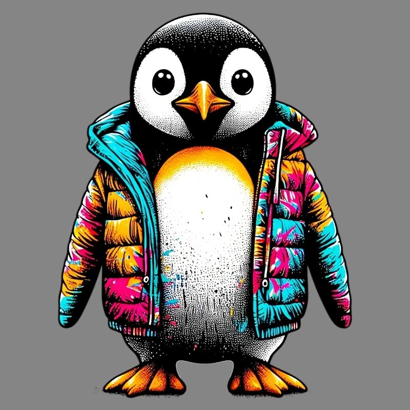 Pinguin mit Jacke Jacke