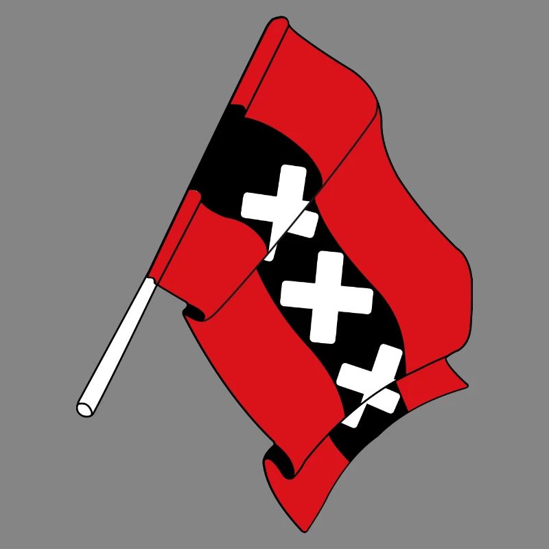 Drapeau Amsterdam Pays-Bas