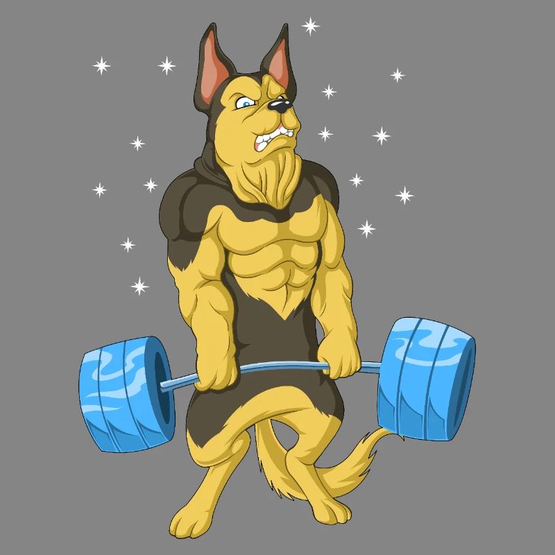 Deutscher Schäferhund Gewichtheben