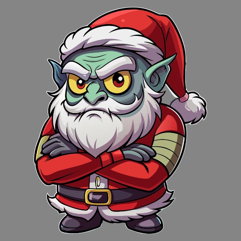 Grumpy Goblin Santa