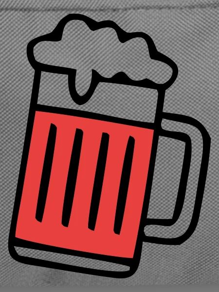 Roter Bierkrug Schaum Icon