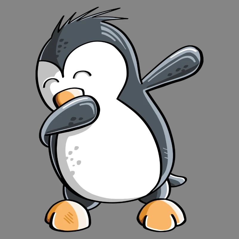 Dab Dance Penguin - Dabbing - Fun Comic - Gift