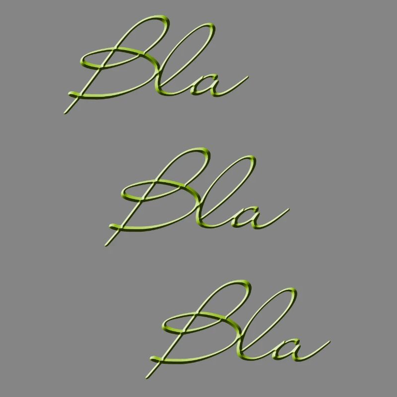 Bla Bla Triple Green Script