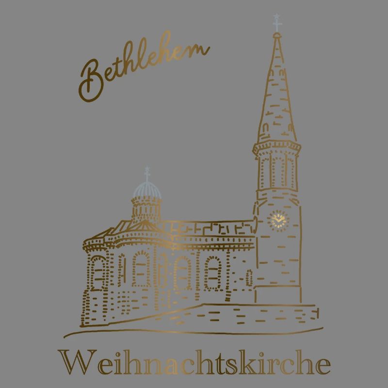 Weihnachtskirche Bethlehem, handgezeichnet