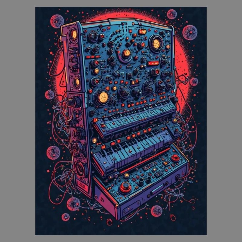 Futuristic electronic music device