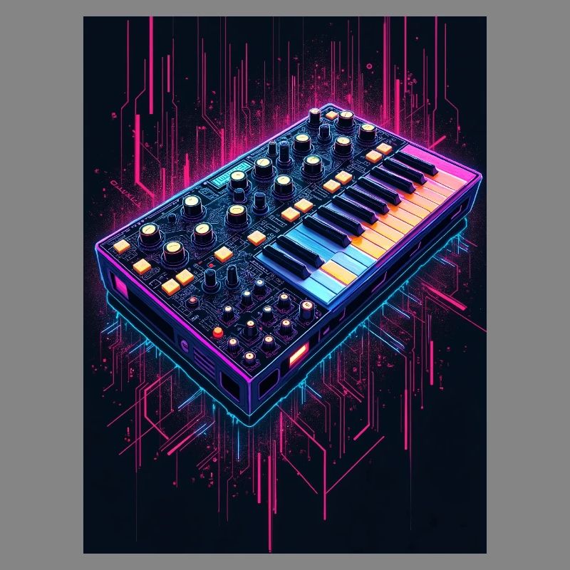 Futuristic synthesizer design