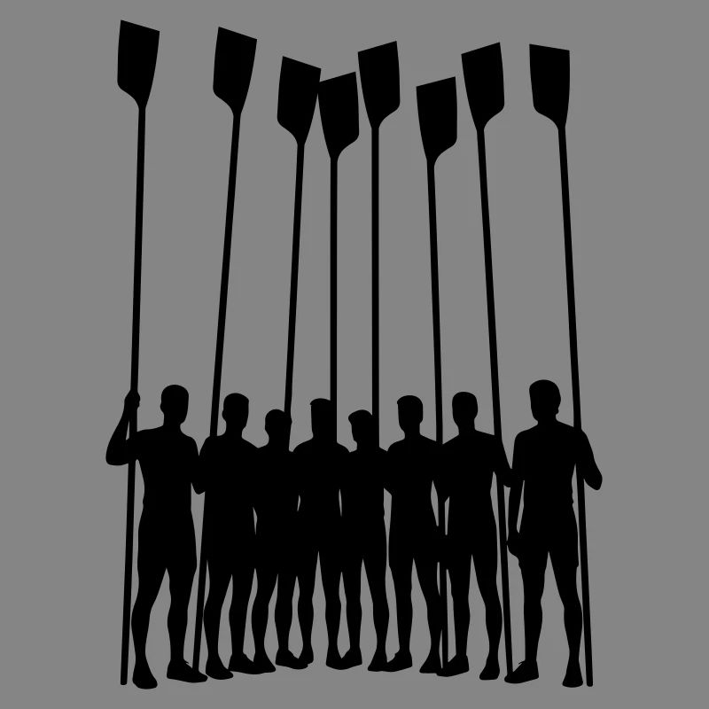Équipe d’aviron Silhouette – Huit avec sangles | Ramer