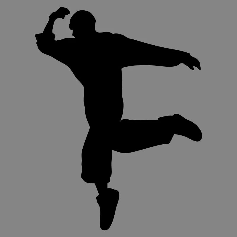 Silhouette B-Boy – Mouvement de breakdance