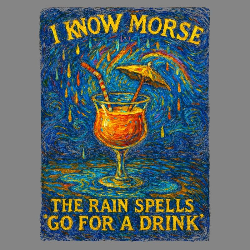 Rainy Morse Cocktail-Kunst
