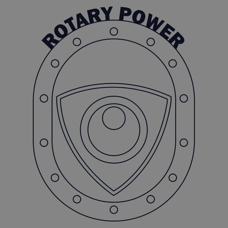 Rotatorisches Kraftschild-Emblem