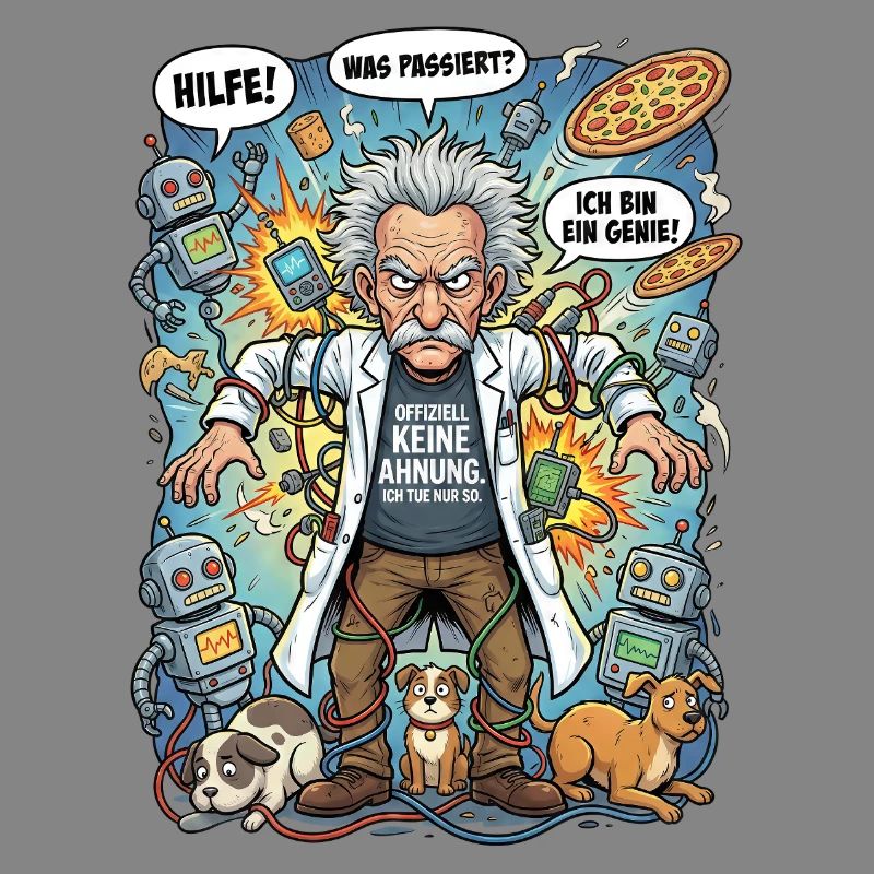 Genius in chaos: Einstein and robots