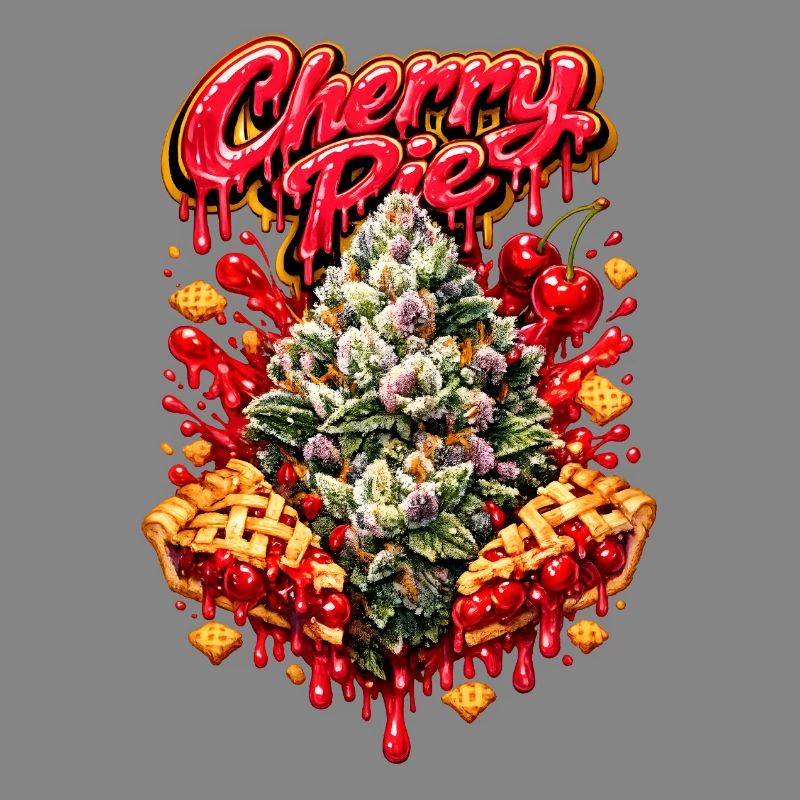 Cherry Pie Graffiti Print