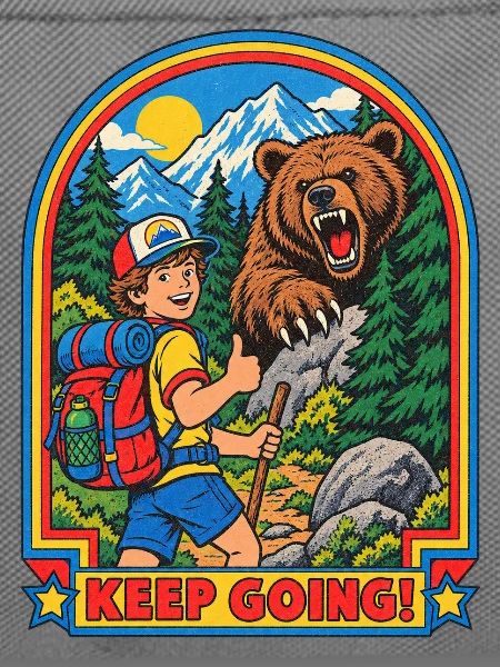 Wanderer trifft Bär Patch