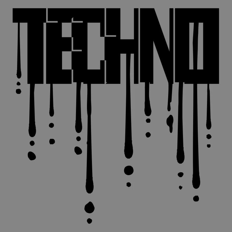 Drops of graffiti techno