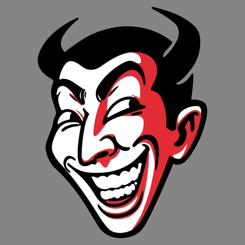 Expressive Smiling Comic Face Design