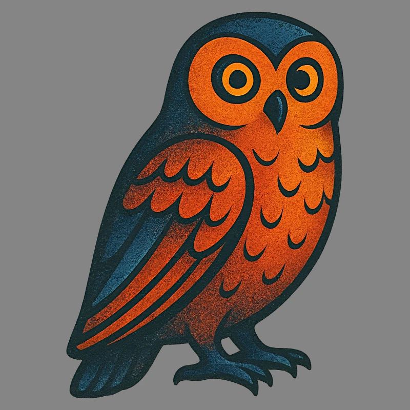 Eule mit Muster
