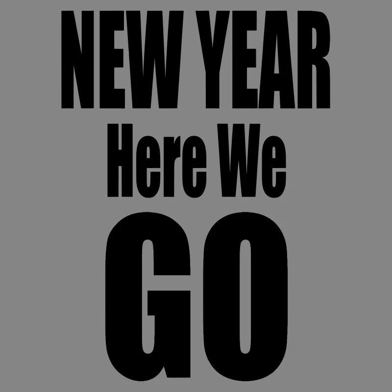 Nouvelle année, c’est parti Conception typographique audacieuse