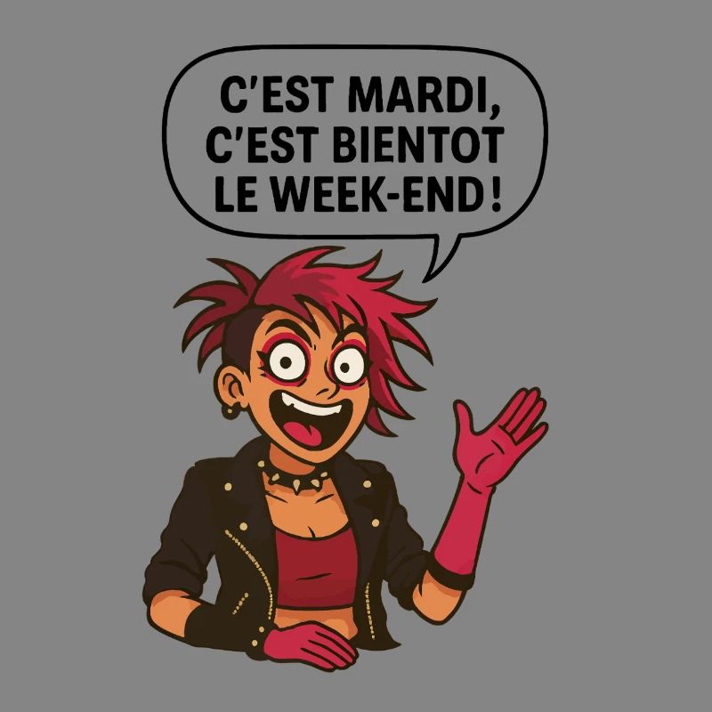 C'est mardi ! C'est bientôt le weekend !