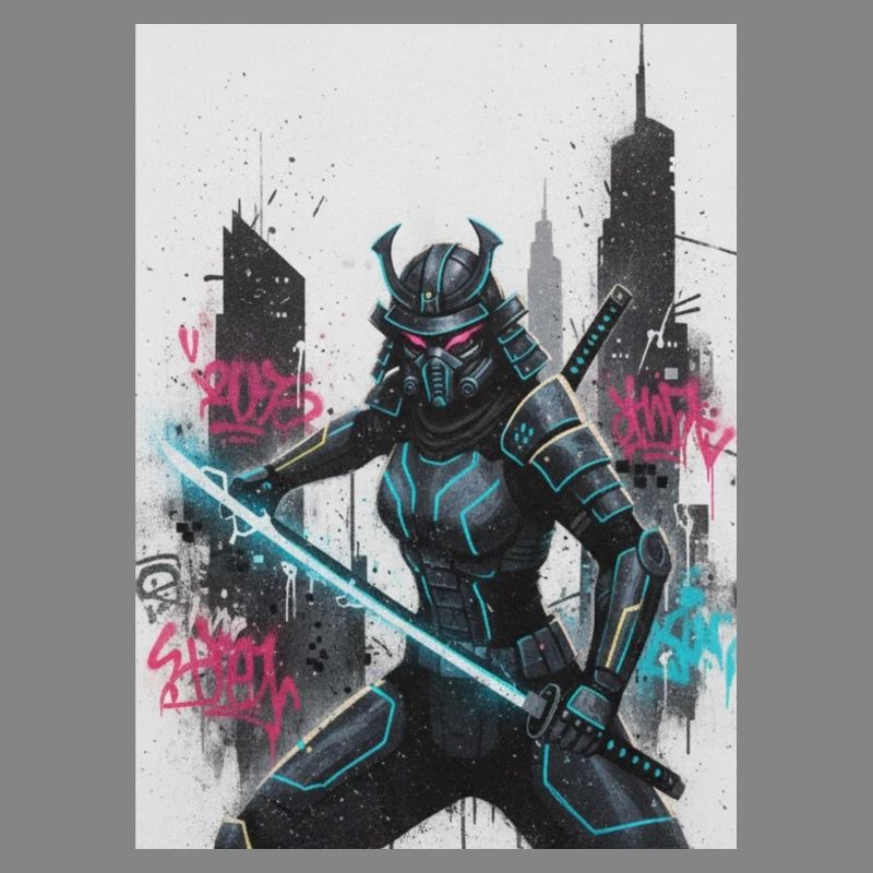 Cyber Samurai Neon Klinge