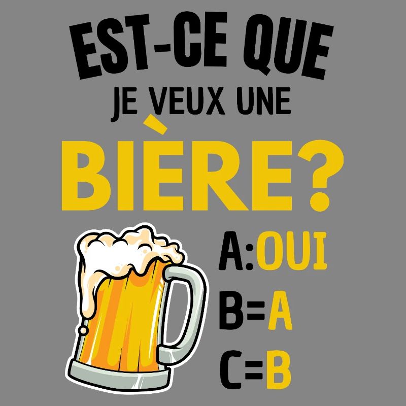Will ich ein Bier? Beauf Alkoholwitz
