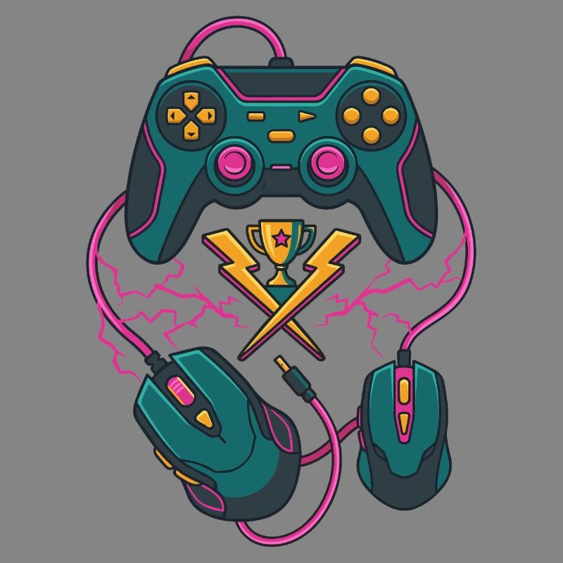Neon Gaming Trophy