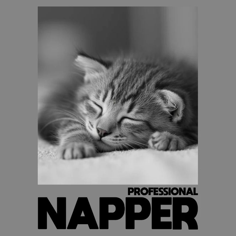 Professional Napper – Schlafende Katze