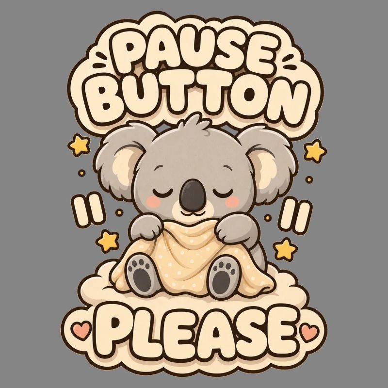 Pause Button Please Koala
