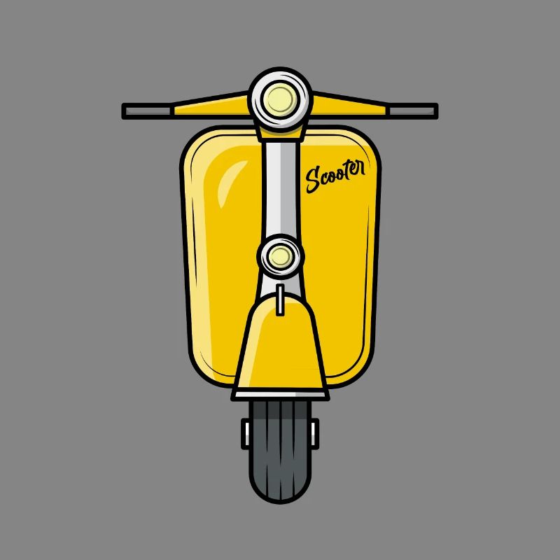 Scooter Motorroller Roller gelb