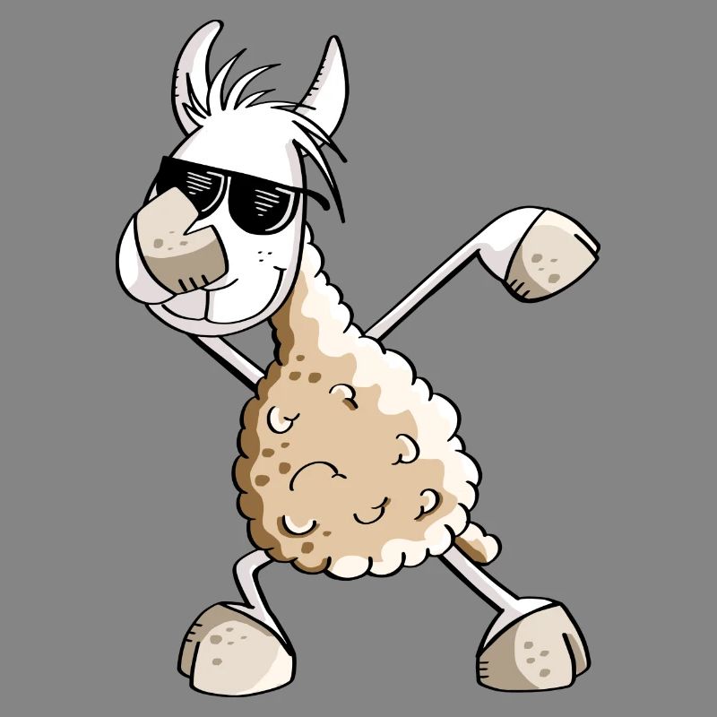 Cool Dab Dance Lama - Dabbing Alpaca - Comic Fun
