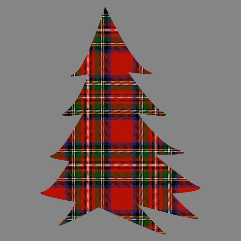 Scottish Red Tartan Tree
