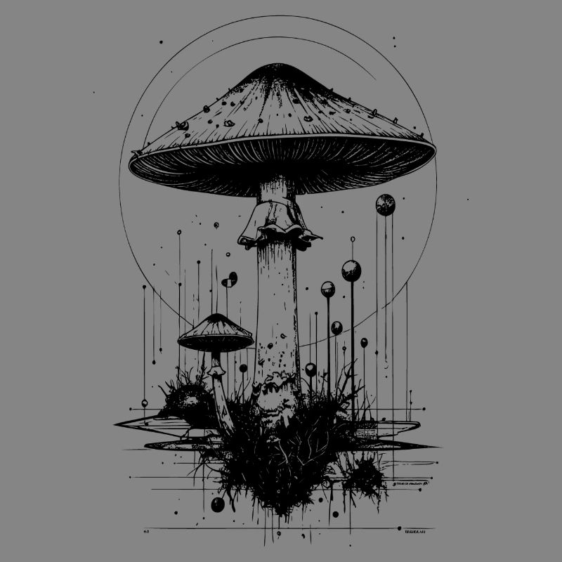 Toadstool, in geometric shapes