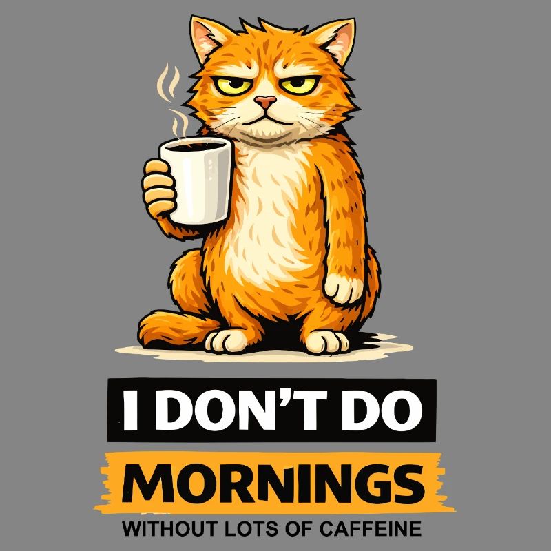 Morning-Cat Coffee Attitude